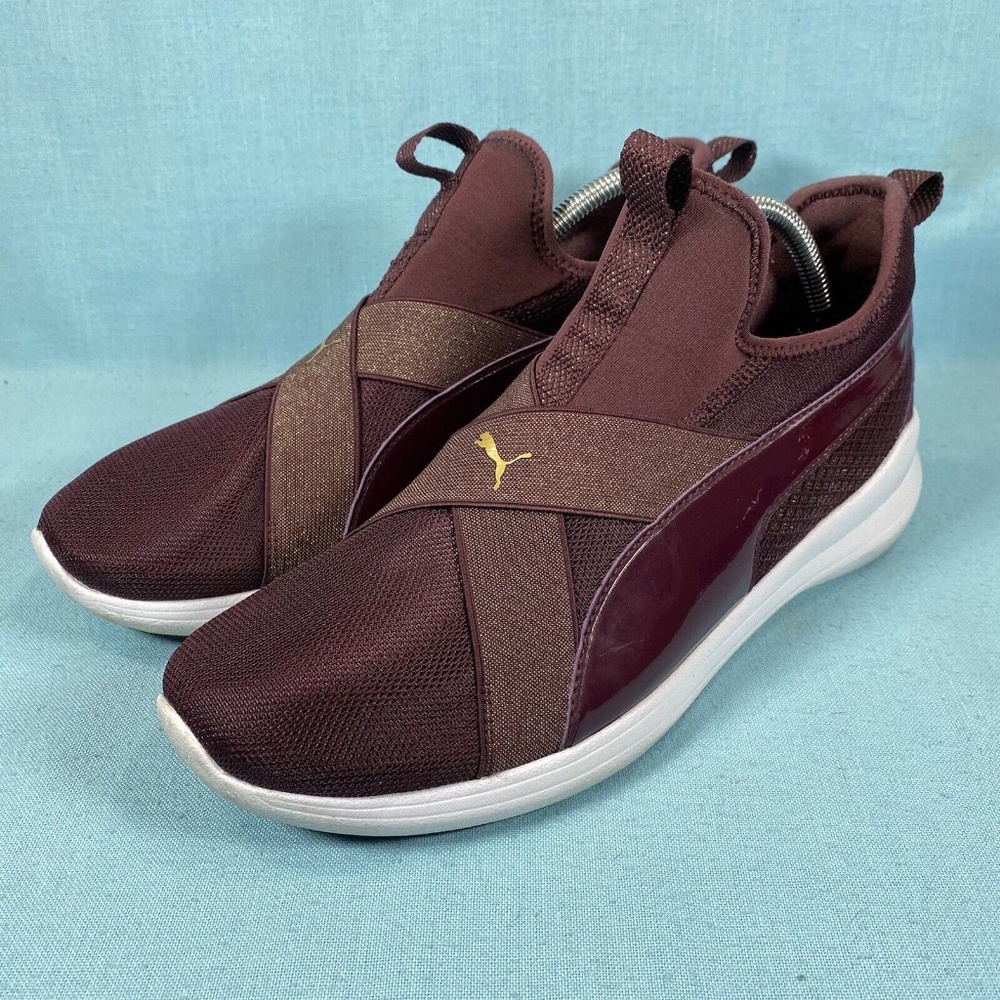 Puma Womens Rebel X 367702 02 Maroon Running Shoes Sneakers Size US 8.5